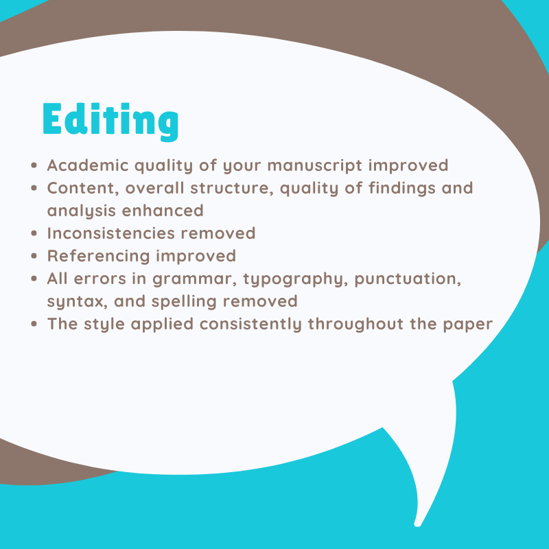 Editing and proofreading services improve your work